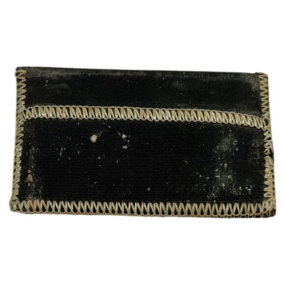 MCM Mother of Pearl Maudiere Compact Gold Tone Metal Rectangle 5.5 inch w Comb - Picture 11 of 16